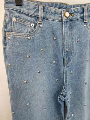 La stella come puntini sulle gambe Denim Bottom per un look unico, straordinario