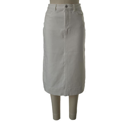 Giubbotto denim a vita alta Giubbotto jeans lungo per una silhouette lusinghiera ed elegante