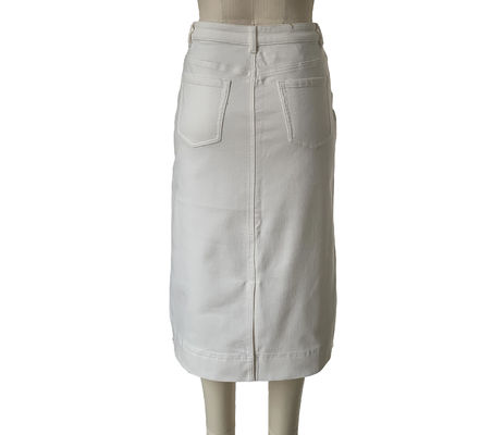 Giubbotto denim a vita alta Giubbotto jeans lungo per una silhouette lusinghiera ed elegante