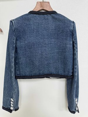 Abbigliamento da denim lavato Blazer jeans Blazer con un look di fascia alta strutturato