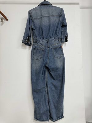 Abito da lavoro a maniche lunghe in denim di prima qualità