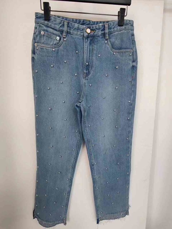 La stella come puntini sulle gambe Denim Bottom per un look unico, straordinario